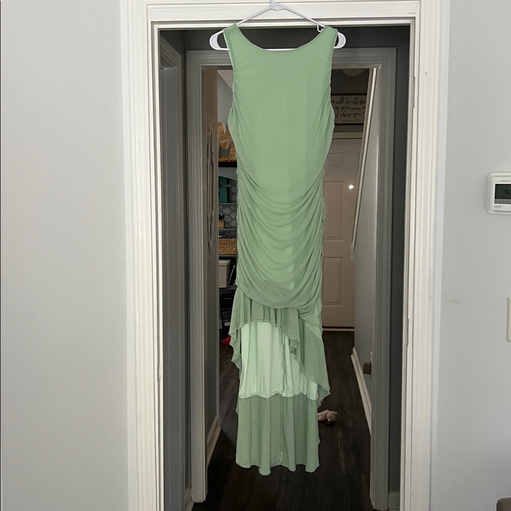 Zesica Light Green Sleeveless Dress